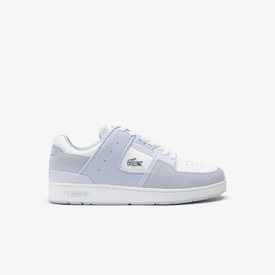 Women's Court Cage Leather Trainers   - 47SFA0045