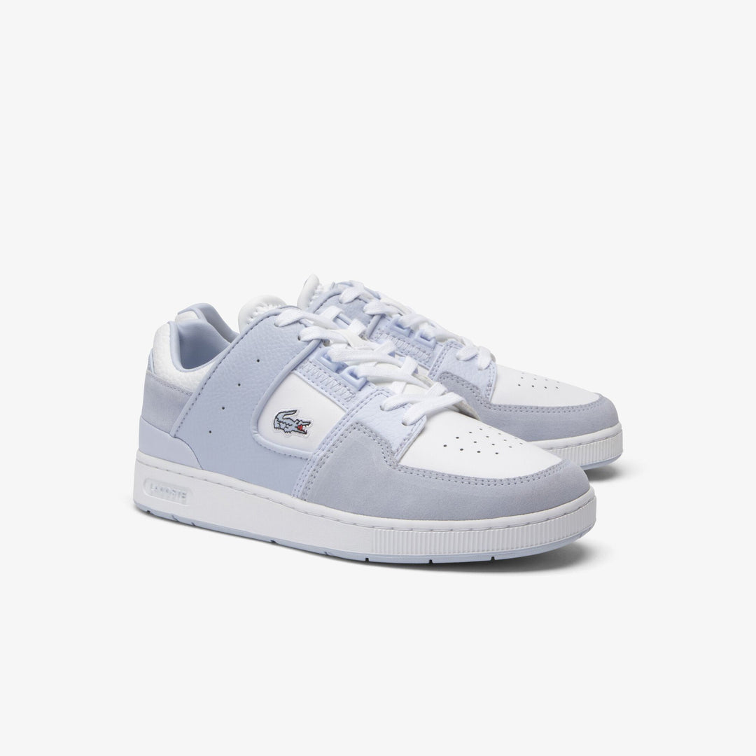 Women's Court Cage Leather Trainers   - 47SFA0045