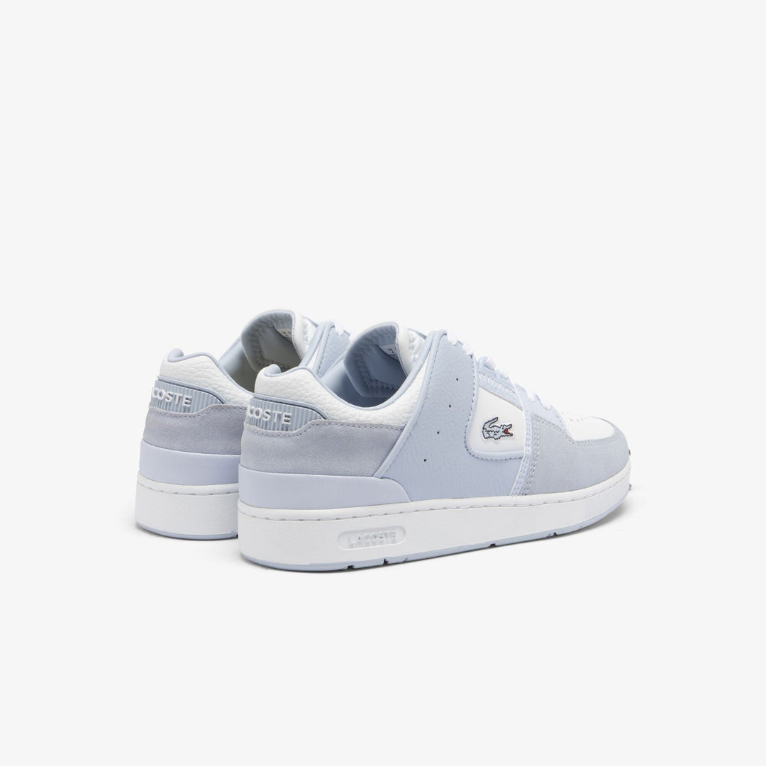 Women's Court Cage Leather Trainers   - 47SFA0045