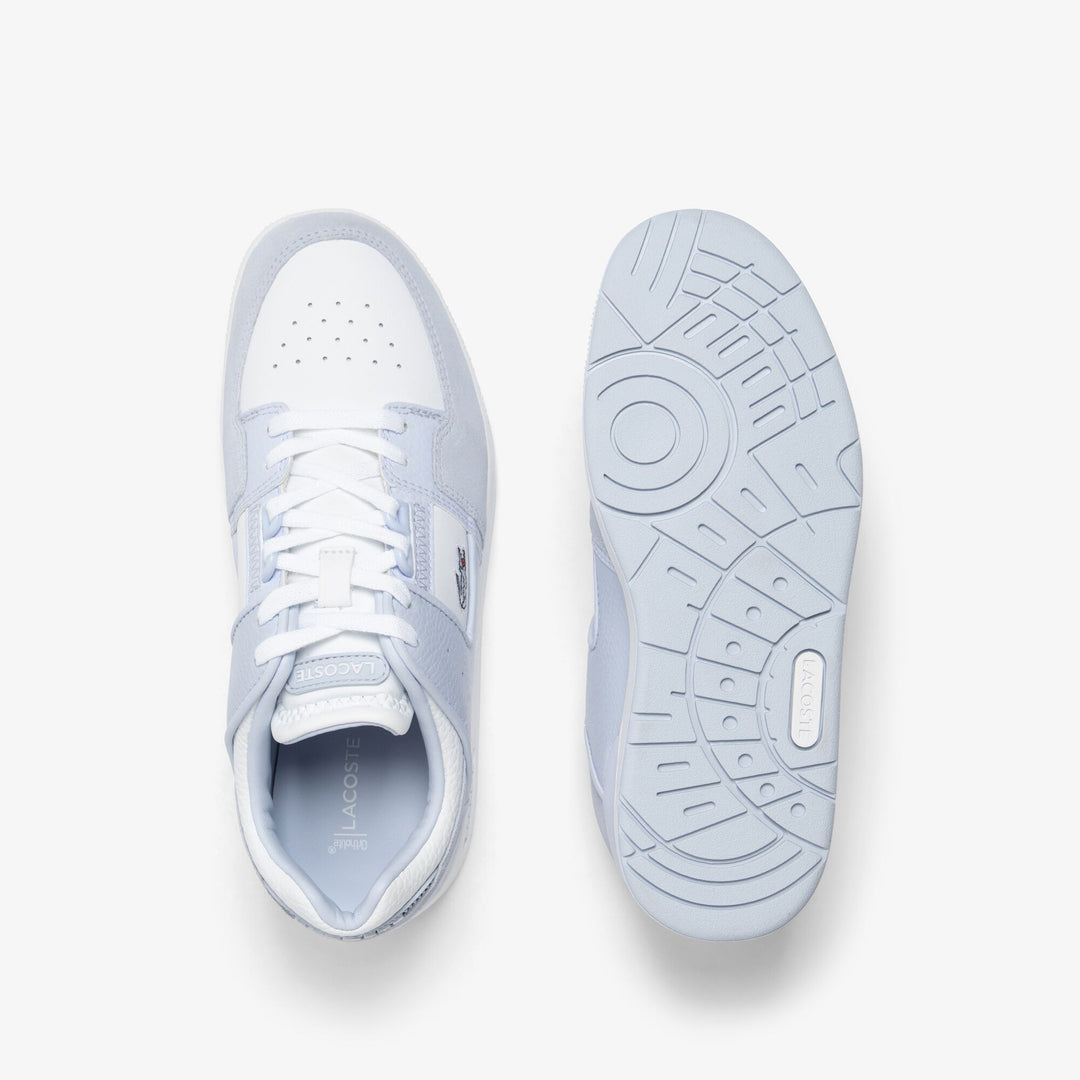 Women's Court Cage Leather Trainers   - 47SFA0045