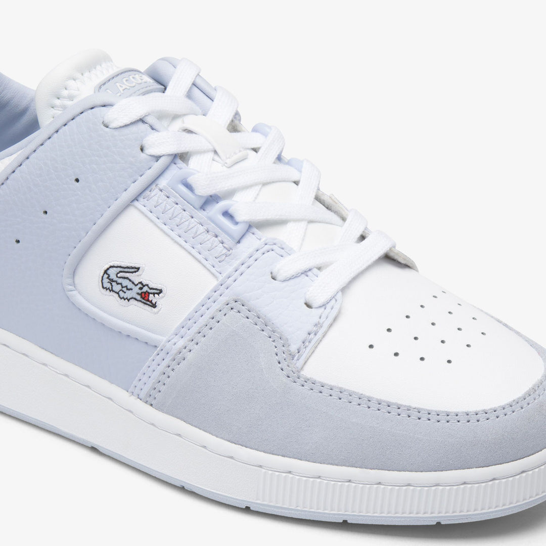 Women's Court Cage Leather Trainers   - 47SFA0045