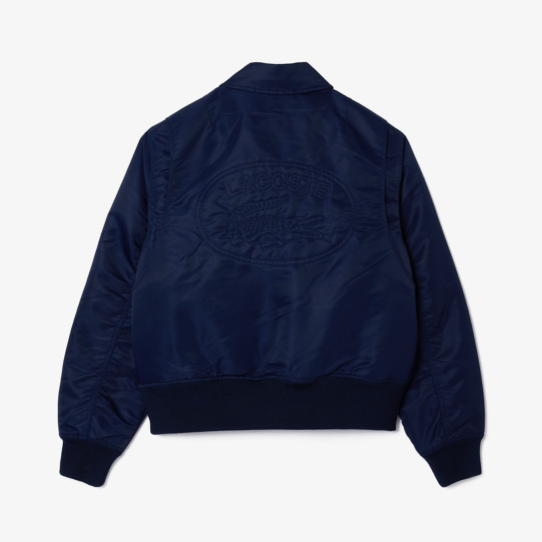 Oversized Logo Back Nylon Bomber Jacket  - BF0756 - MYHOLDAL LEBANON