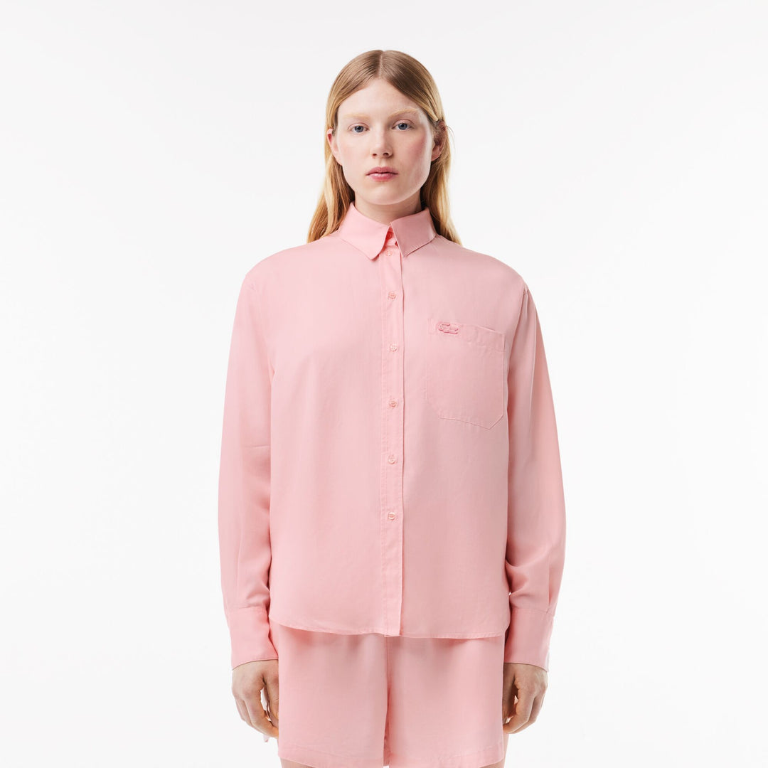 Flowing, Oversized Lyocell Shirt - CF3404