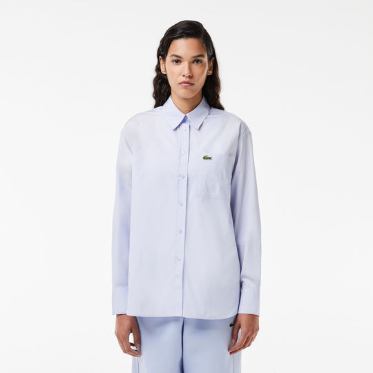 Oversized Fit Cotton Poplin Shirt - CF7706