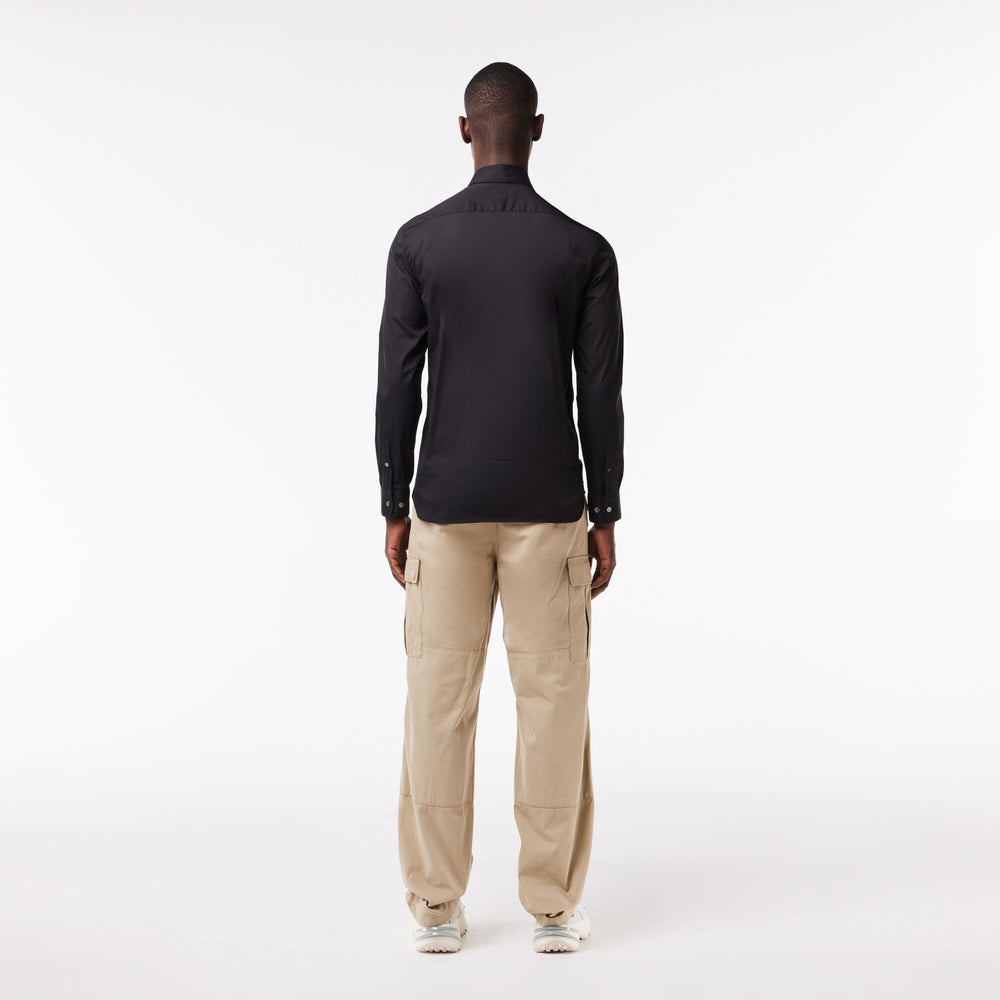 Men's Lacoste Slim Fit French Collar Cotton Poplin Shirt - CH5253