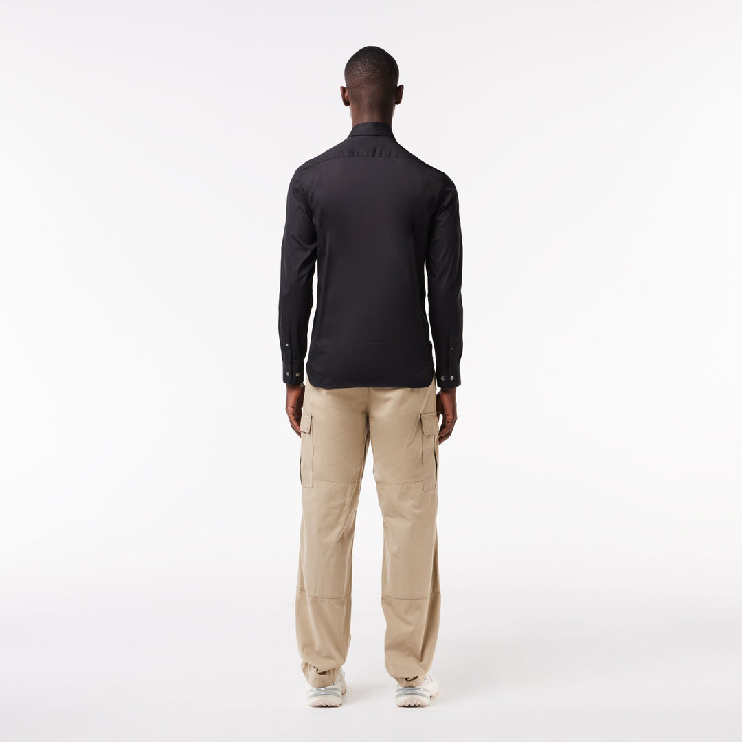Men's Lacoste Slim Fit French Collar Cotton Poplin Shirt - CH5253
