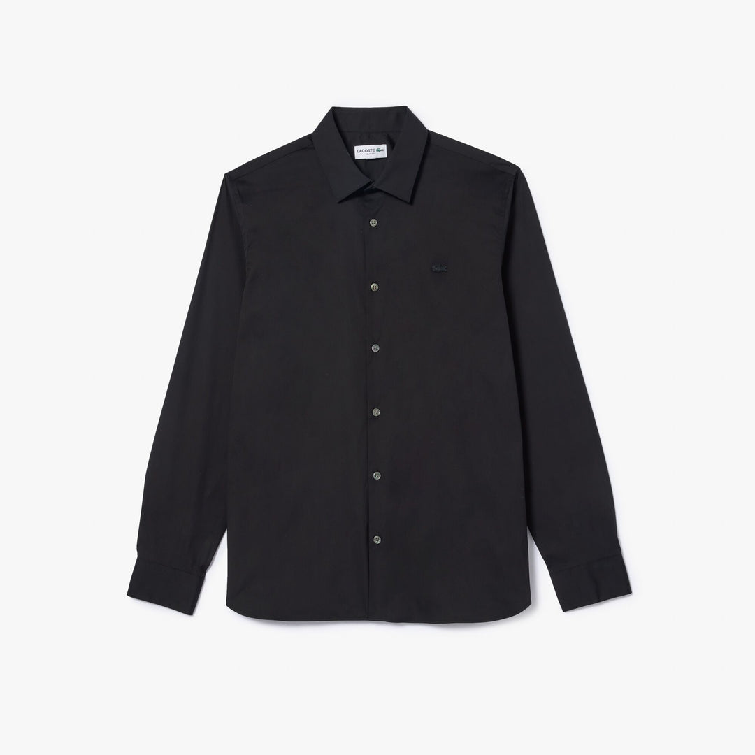 Men's Lacoste Slim Fit French Collar Cotton Poplin Shirt - CH5253