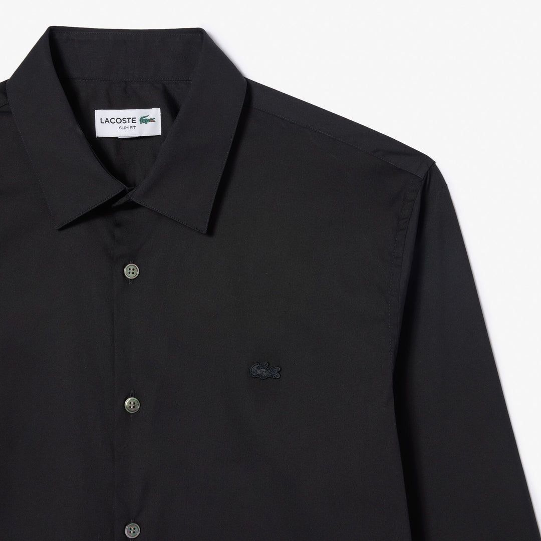 Men's Lacoste Slim Fit French Collar Cotton Poplin Shirt - CH5253