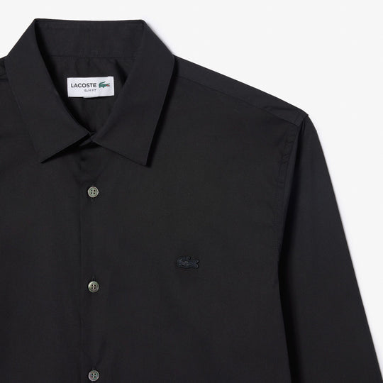 Men's Lacoste Slim Fit French Collar Cotton Poplin Shirt - CH5253