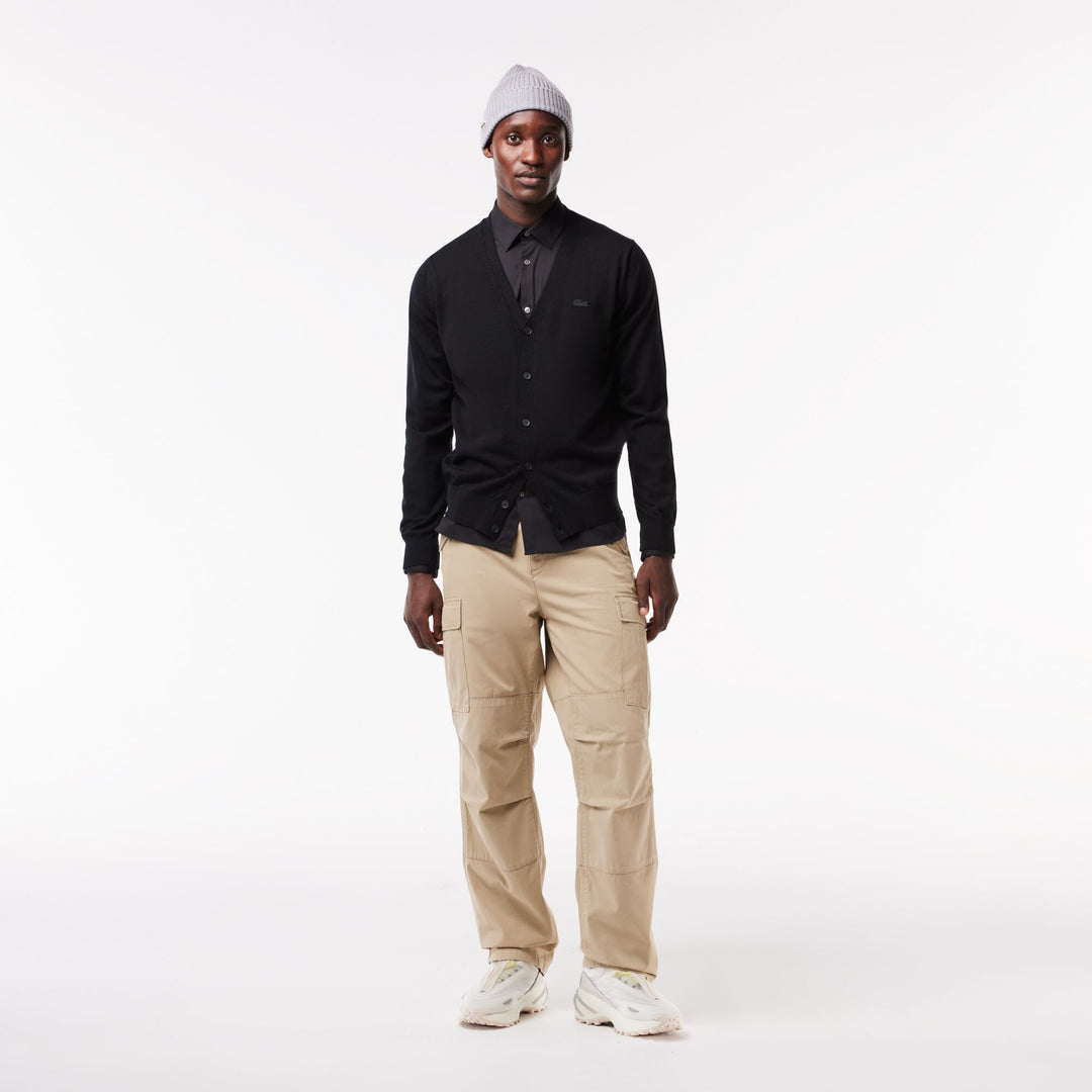 Men's Lacoste Slim Fit French Collar Cotton Poplin Shirt - CH5253