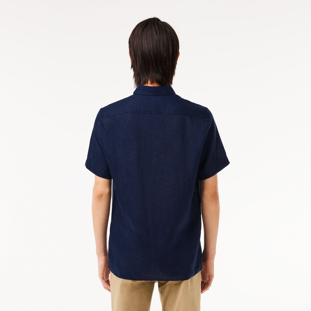 Men’s Lacoste Short Sleeve Linen Shirt - CH5699