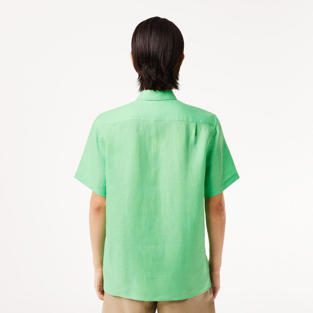 Men’s Lacoste Short Sleeve Linen Shirt - CH5699