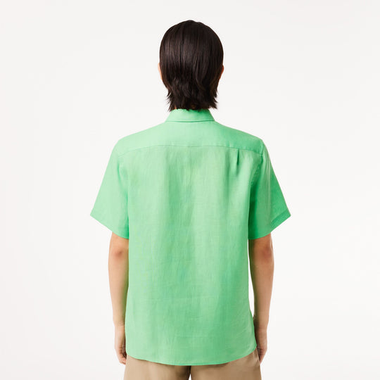 Men’s Lacoste Short Sleeve Linen Shirt - CH5699