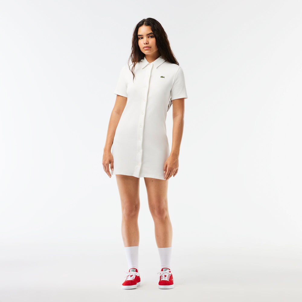 Women’s Lacoste Organic Cotton Buttoned Polo Dress - EF6922