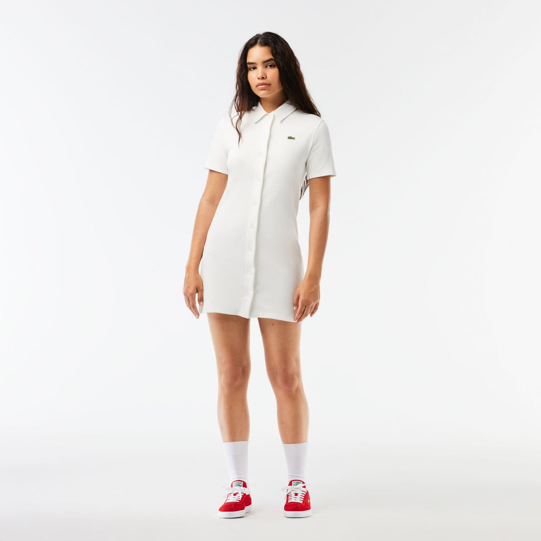 Women’s Lacoste Organic Cotton Buttoned Polo Dress - EF6922