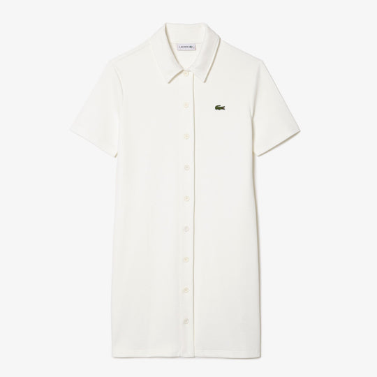 Women’s Lacoste Organic Cotton Buttoned Polo Dress - EF6922