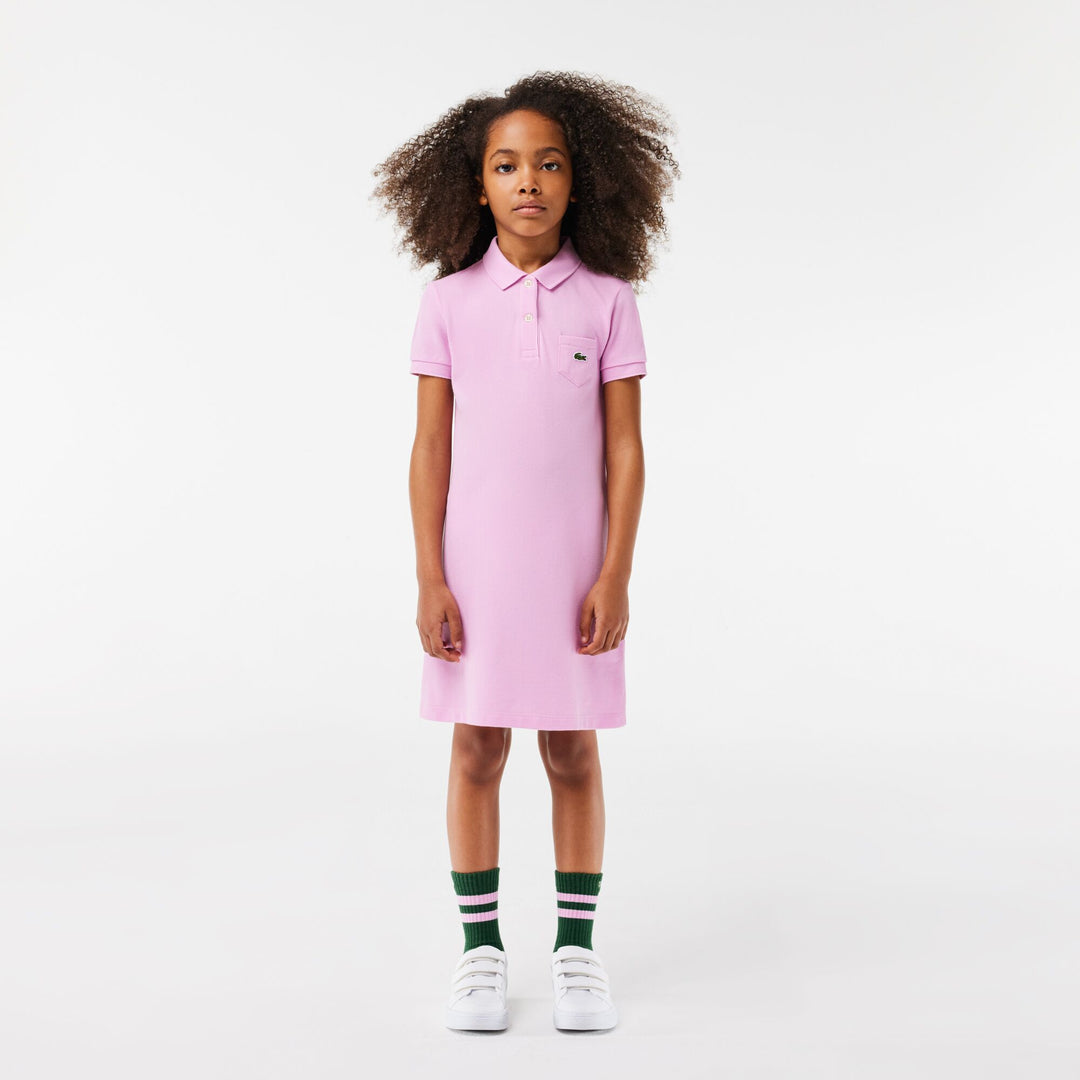 Girl’s Polo-Style Cotton Dress - EJ2816