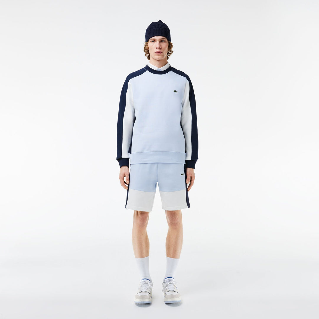 Regular Fit Brushed Fleece Colourblock Jogger Shorts - GH1319 - MYHOLDAL LEBANON