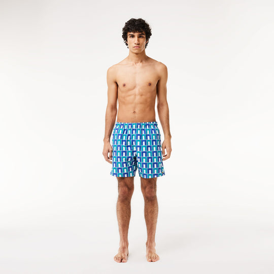 Mid Length Robert George Print Swim Trunks - MH7628