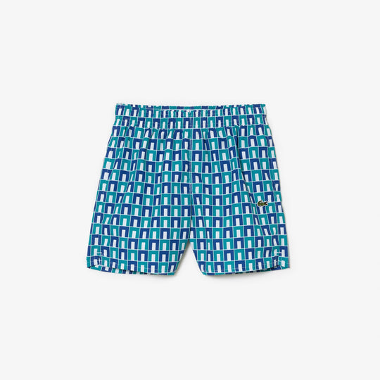 Monogram Print Swim Trunks - MJ7946