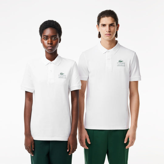 Lacoste Signature Print Stretch Pique Polo Shirt - PH1136