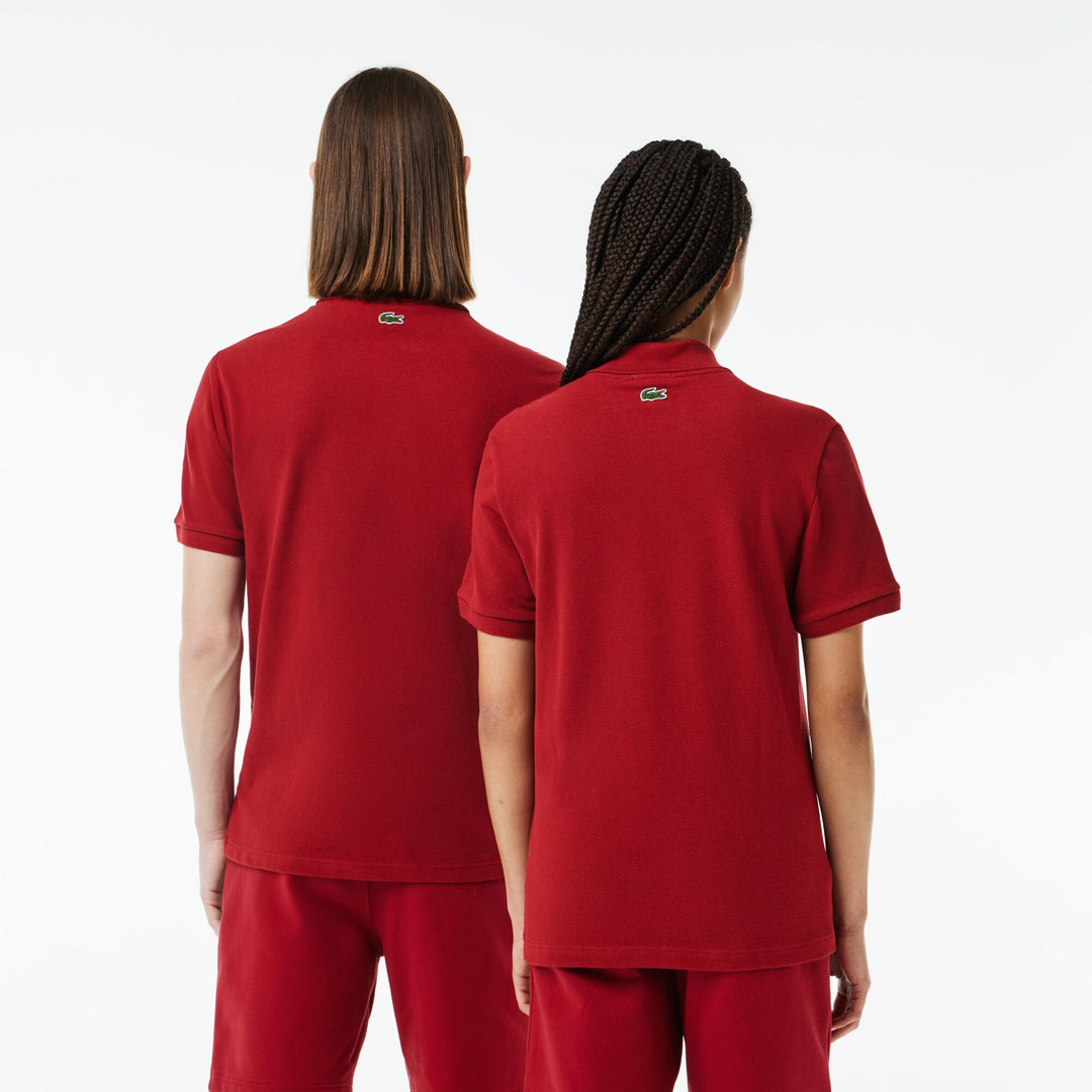 Lacoste Signature Print Stretch Pique Polo Shirt - PH1136