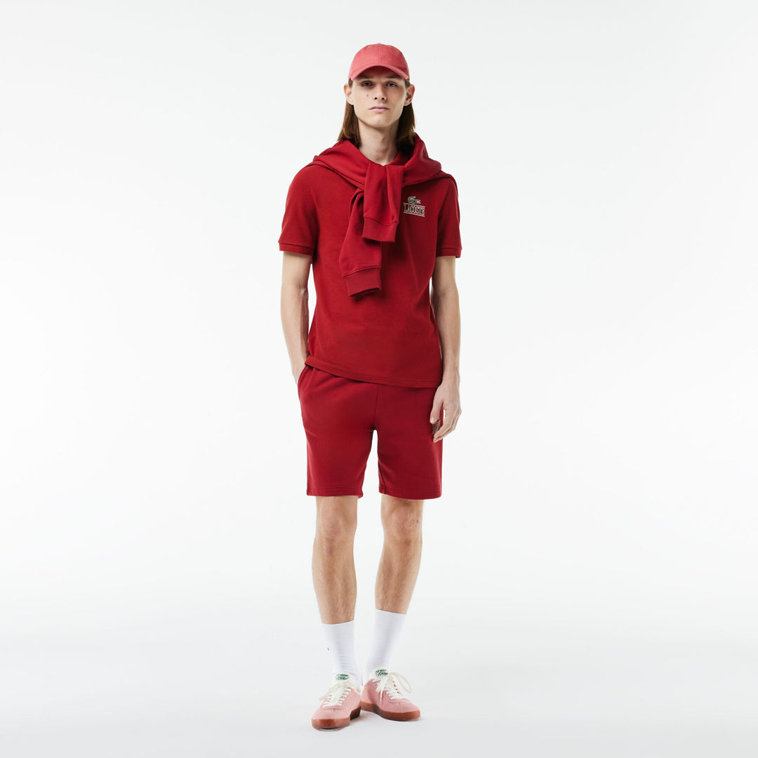 Lacoste Signature Print Stretch Pique Polo Shirt - PH1136