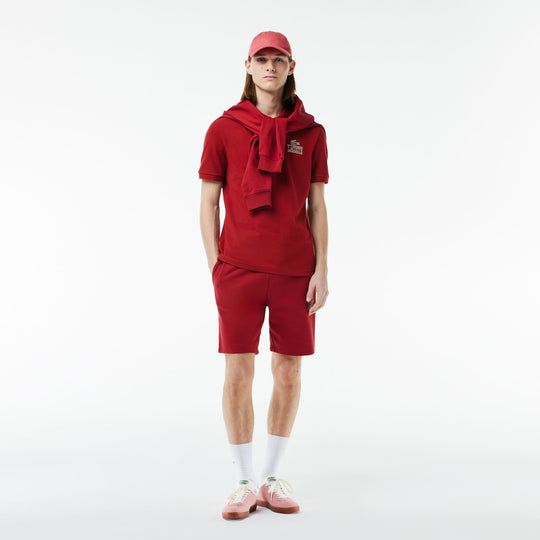 Lacoste Signature Print Stretch Pique Polo Shirt - PH1136