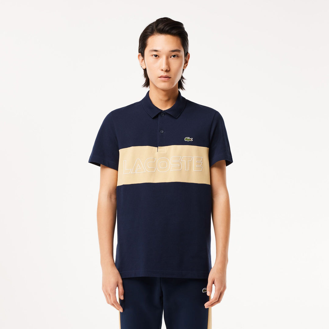 Regular Fit Stretch Pique Colourblock Polo Shirt - PH1470 - MYHOLDAL LEBANON