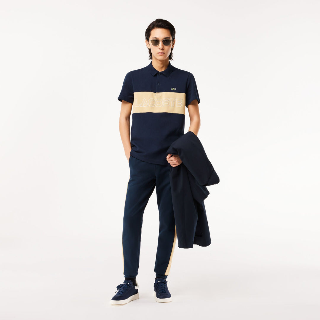 Regular Fit Stretch Pique Colourblock Polo Shirt - PH1470 - MYHOLDAL LEBANON