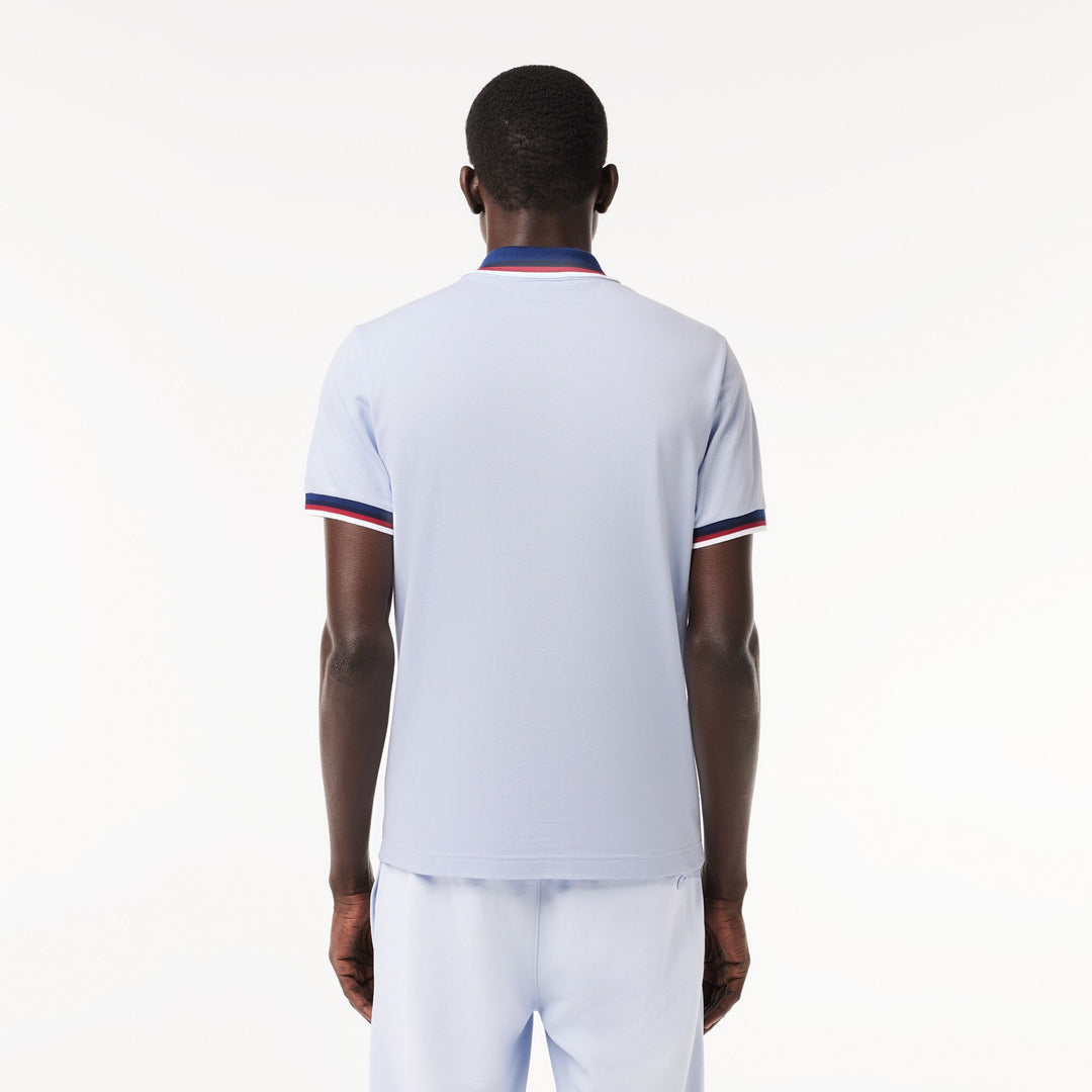 Regular Fit Stretch Cotton Pique Contrast Collar Polo Shirt - PH3461