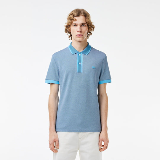 Regular Fit Contrast Caviar Texturized Pique Polo Shirt  - PH7359