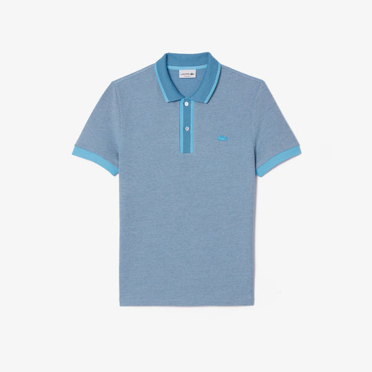 Regular Fit Contrast Caviar Texturized Pique Polo Shirt  - PH7359