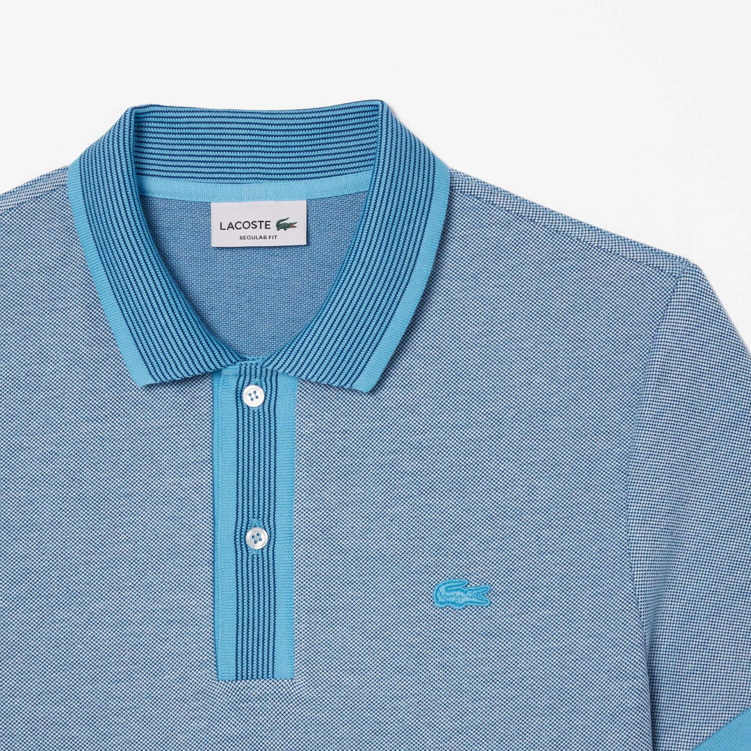 Regular Fit Contrast Caviar Texturized Pique Polo Shirt  - PH7359