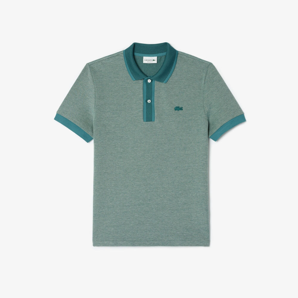 Regular Fit Contrast Caviar Texturized Pique Polo Shirt  - PH7359