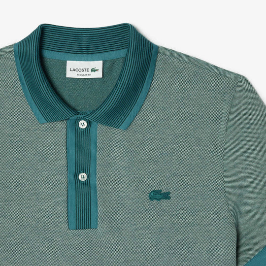 Regular Fit Contrast Caviar Texturized Pique Polo Shirt  - PH7359