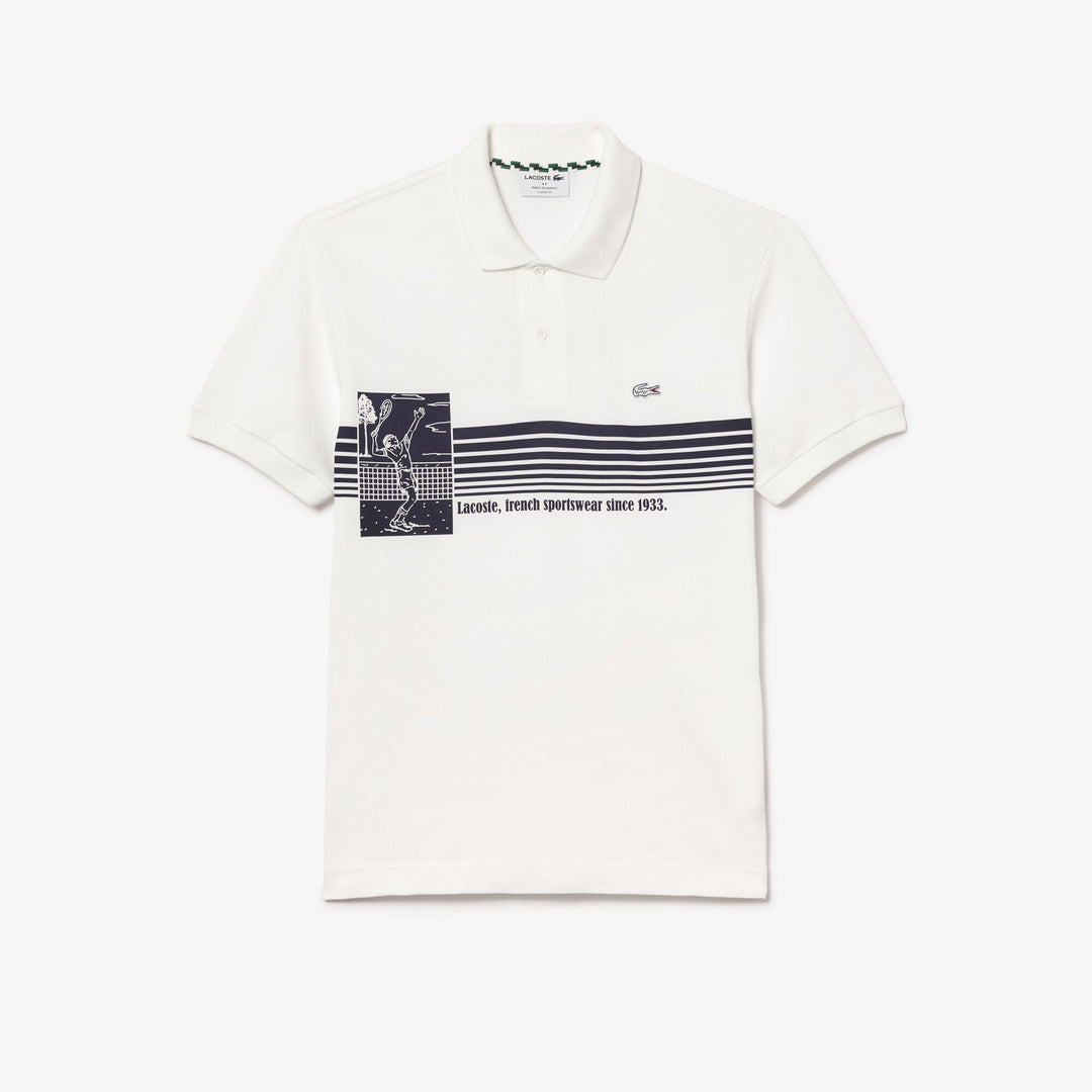 French Made Original L.12.12 Print Polo Shirt   - PH7430