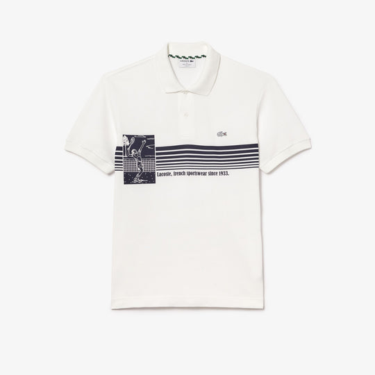 French Made Original L.12.12 Print Polo Shirt   - PH7430