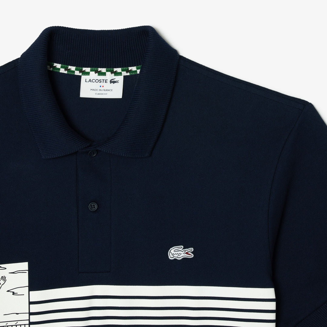 French Made Original L.12.12 Print Polo Shirt   - PH7430