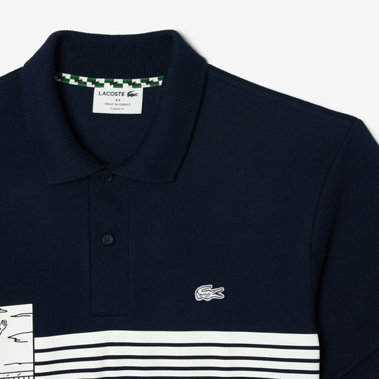 French Made Original L.12.12 Print Polo Shirt   - PH7430