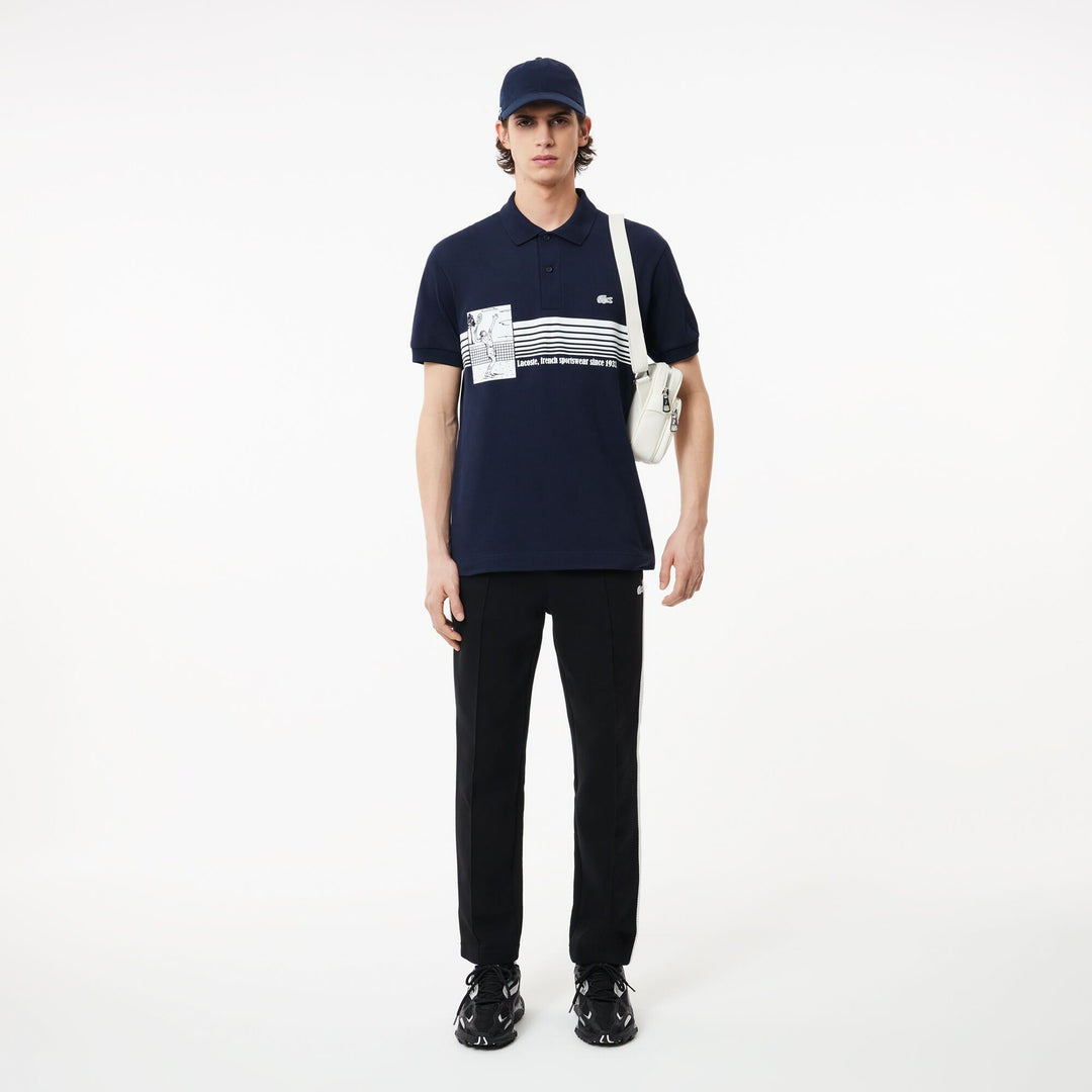 French Made Original L.12.12 Print Polo Shirt   - PH7430