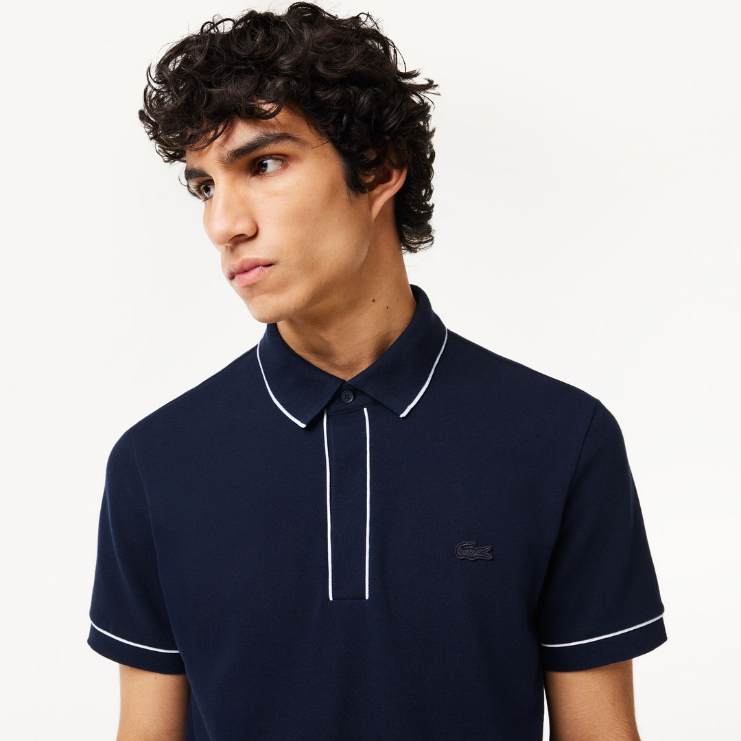 Smart Paris Stretch Cotton Contrast Trim Polo Shirt  - PH8184