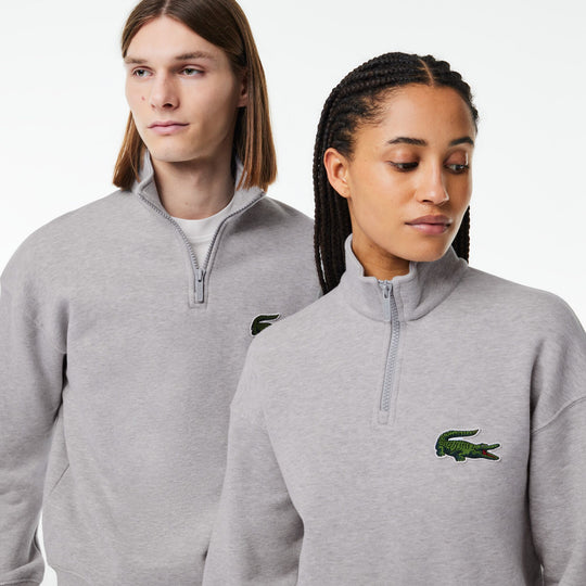Unisex Zip High Neck Organic Cotton Jogger Sweatshirt - SH0069