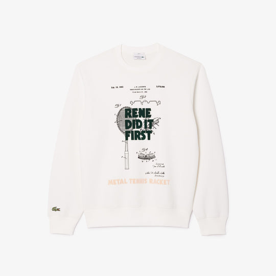 Patent Motif Pique Jogger Sweatshirt - SH0129