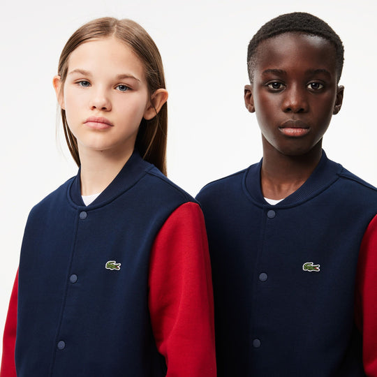 Kids’ Lacoste Button-Down Fleece Sweatshirt - SJ6768