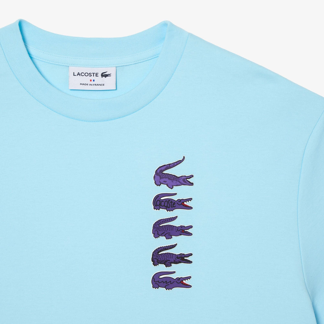 Oversize Iconic Croc Print Cotton T-shirt  - TF1640