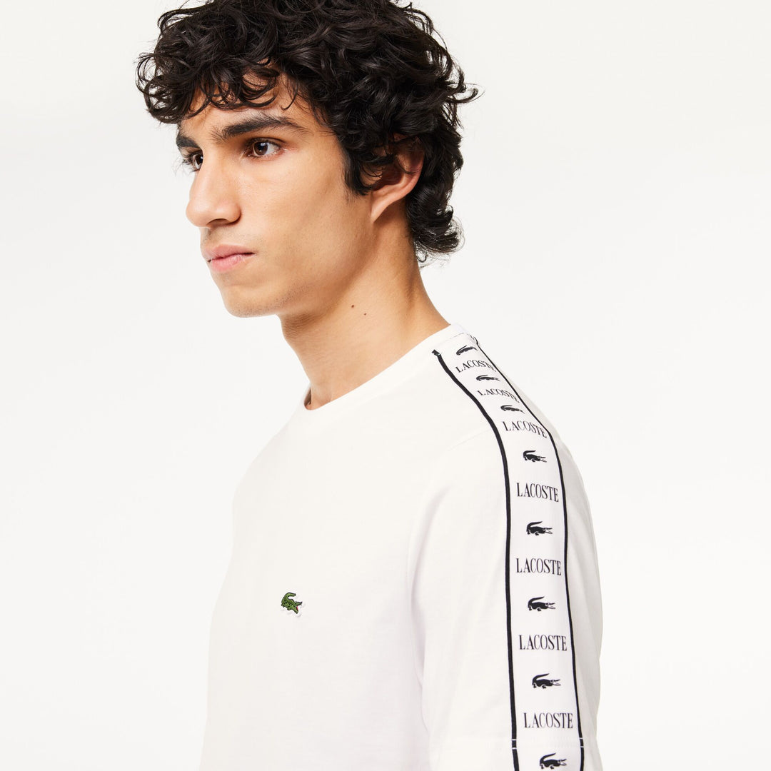 Cotton Jersey Logo Stripe T-shirt - TH7404