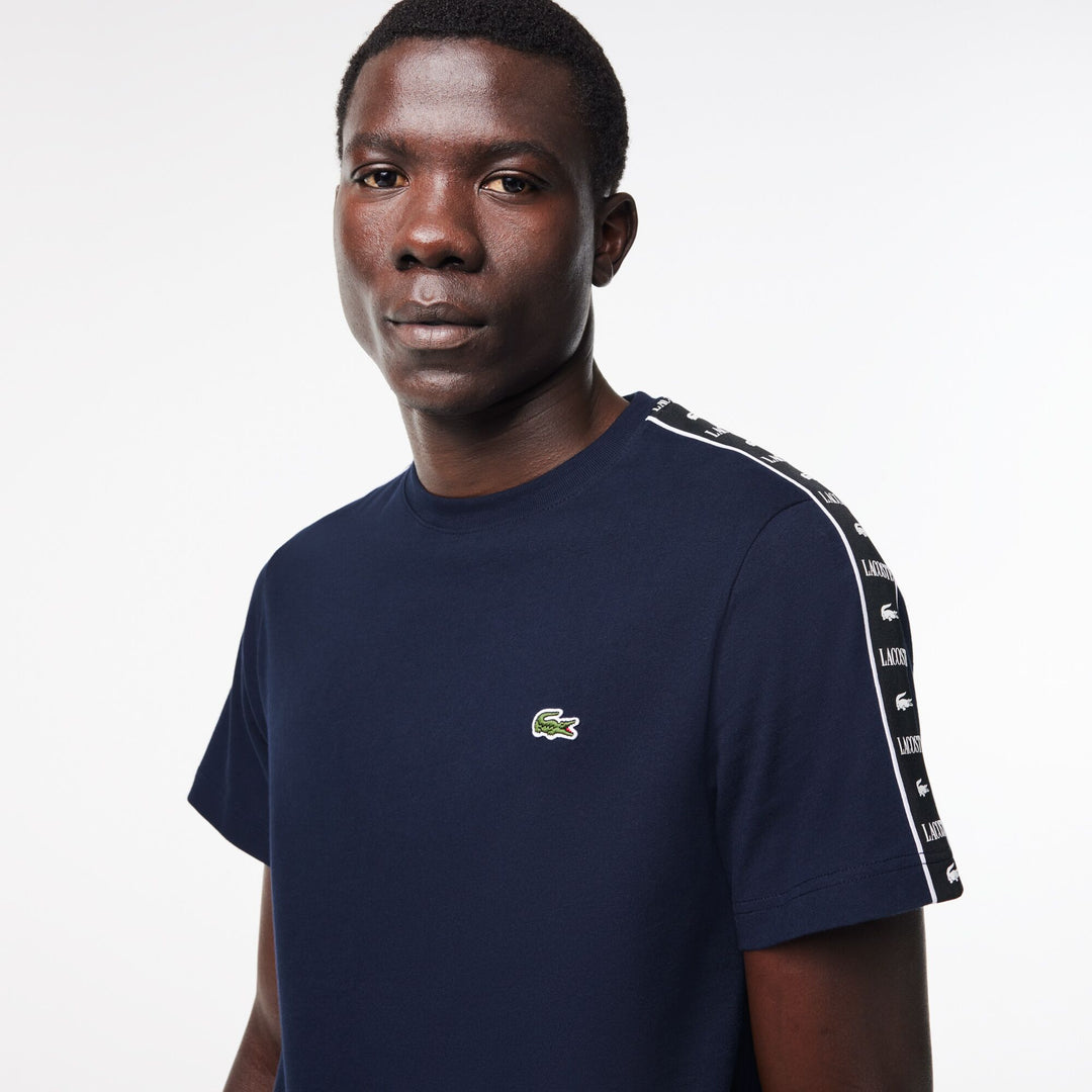 Cotton Jersey Logo Stripe T-shirt - TH7404