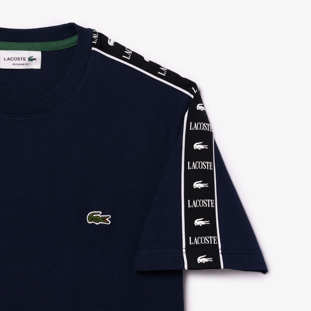 Cotton Jersey Logo Stripe T-shirt - TH7404