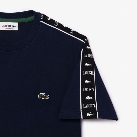Cotton Jersey Logo Stripe T-shirt - TH7404
